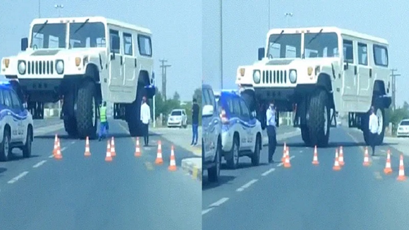 कार नहीं हाहाकार है ये ! दुबई के शेख की 46 फीट लंबी हमर