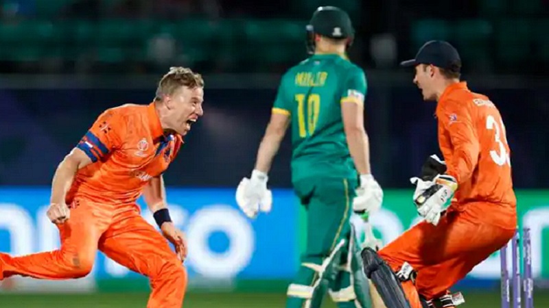 2023 वर्ल्ड कप का दूसरा उलटफेर: नीदरलैंड्स ने दक्षिण अफ्रीका को रौंदा, स्कॉट एडवर्ड्स के बाद गेंदबाजों ने किया कमाल