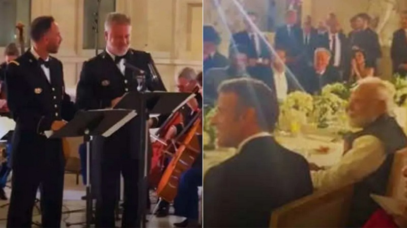 फ्रांस में ‘जय हो’ ने भरा जोश: मंत्रमुग्ध हुए पीएम मोदी, टेबल बजाते दिखे इमैनुएल मैक्रों