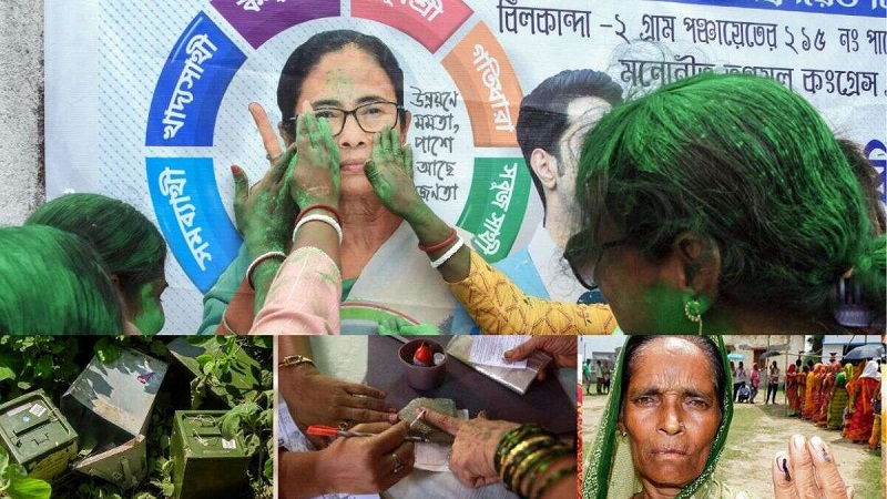 पंचायत चुनाव जीतीं ममता: नतीजों में भाजपा से 4 गुना आगे निकली टीएमसी