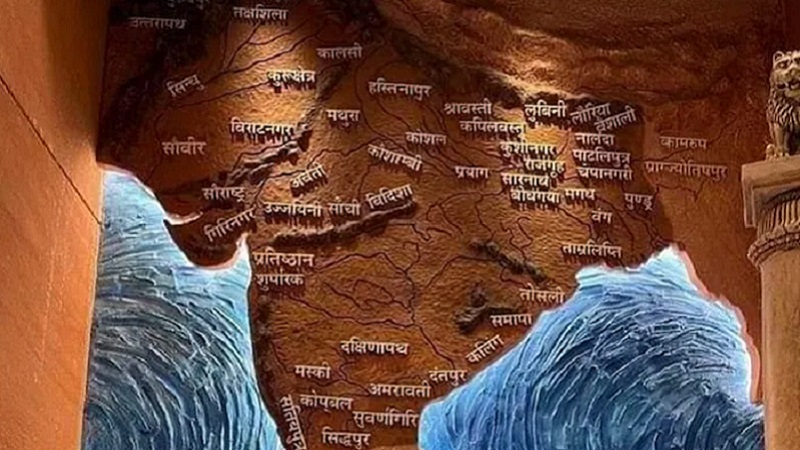 अखंड भारत से समुद्र मंथन तक... नई संसद में प्राचीन भारत की खास कलाकृतियां