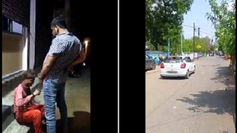 शर्मनाक...! आदिवासी के मुंह पर पेशाब करता नजर आया युवक, कांग्रेस का आरोप- बीजेपी है आदिवासी विरोधी