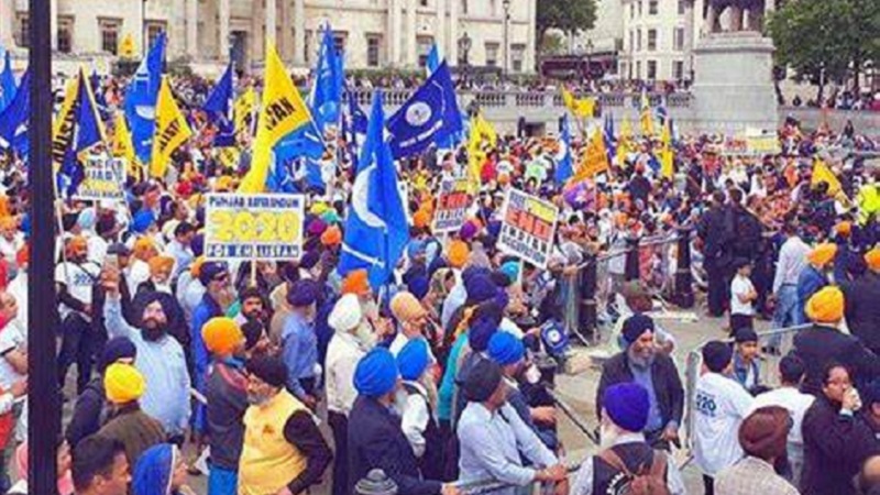 लंदन में भारत विरोधी प्रदर्शन में शामिल हुआ आतंकी पम्मा, तिरंगे पर डाला गोमूत्र, ऋषि सुनक को दी चुनौती