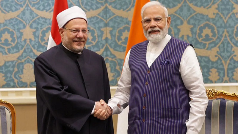 प्रधानमंत्री मोदी ने मिस्र के ग्रैंड मुफ्ती से की मुलाकात, कट्टरपंथ से निपटने पर की चर्चा
