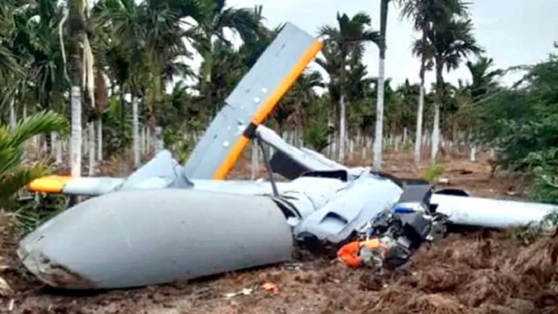 कर्नाटक के चित्रदुर्ग में ट्रायल के दौरान डीआरडीओ का ड्रोन क्रैश