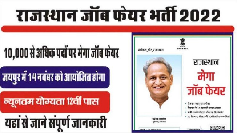 जयपुर में 14 एवं 15 नवंबर को मेगा जाॅब फेयर, 30 हजार रजिस्ट्रेशन