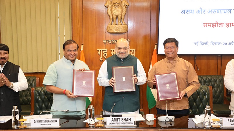 गृहमंत्री अमित शाह की मौजूदगी में सुलझा अरुणाचल-असम के बीच 51 साल पुराना सीमा विवाद 