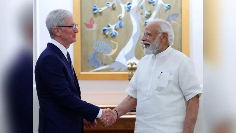 Tim Cook : एप्पल सीईओ टिम कुक ने पीएम मोदी से की मुलाकात, भारत में निवेश करने की जताई प्रतिबद्धता
