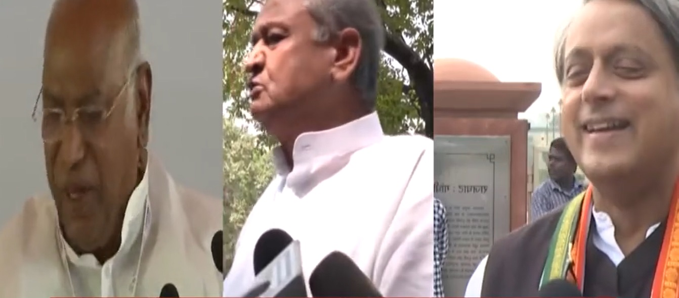 थरूर को छोड़ खड़गे का साथ, पलट गए जी-23 के नेता?