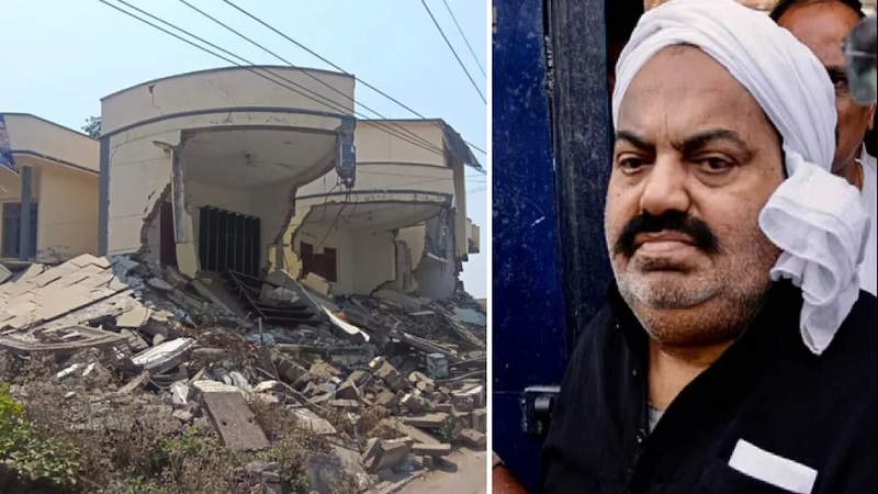 Atiq Ahmed : खून से सना दुपट्टा, छीटें और चाकू...अतीक के बर्बाद दफ्तर में चकराई पुलिस!