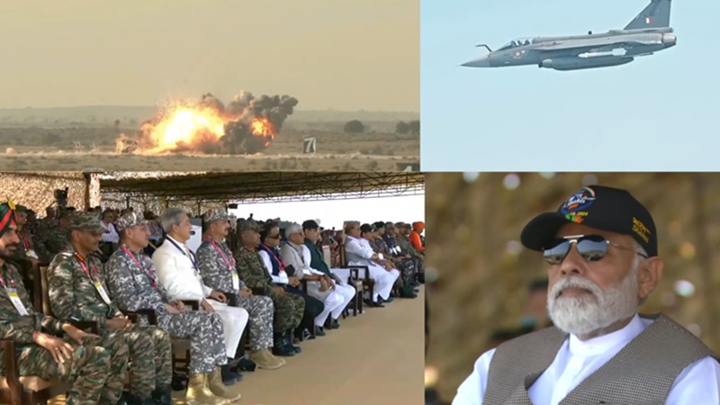 तोपों, टैंकों, लड़ाकू जहाजों की गर्जना...पोखरण में बोले पीएम मोदी- यही तो भारत शक्ति है