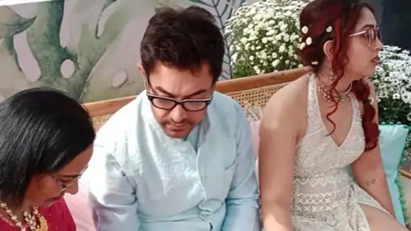 आयरा-नुपुर की रॉयल वेडिंग: दादी जीनत और पापा आमिर का हाथ थामकर स्टेज तक पहुंचीं