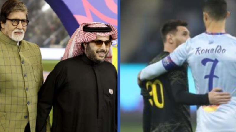 बिग बी, रोनाल्डो, मेसी, एम्बाप्पे, रामोस और नेमार..एक साथ इतने महारथी, अद्भुत नज़ारा खेल के मैदान का..! बिग बी ने शेयर किये खुशनुमा पल