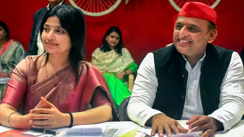 यूपी में सपा-कांग्रेस गठबंधन, डिंपल यादव का खिला चेहरा