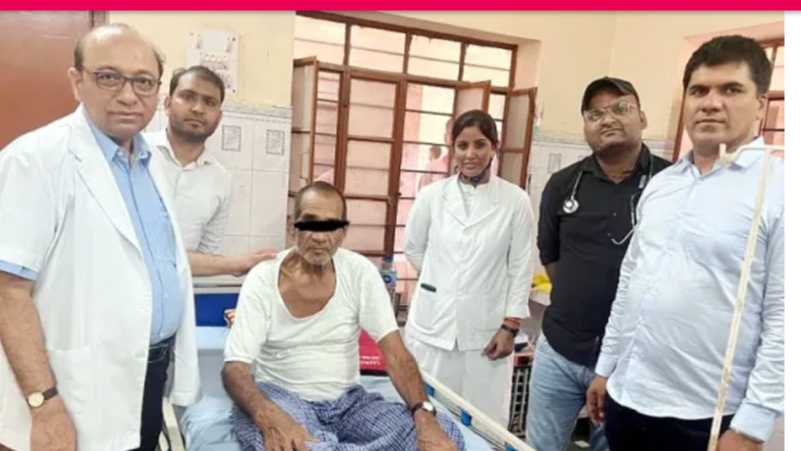 अठत्तर वर्षीय बुजुर्ग के दस किलो ट्यूमर का जटिल ऑपरेशन