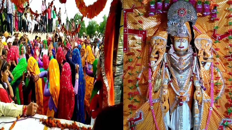 डिग्गी स्थित कल्याणधणी की 58वीं पदयात्रा जयपुर में ताड़केश्वर मंदिर से शुरू