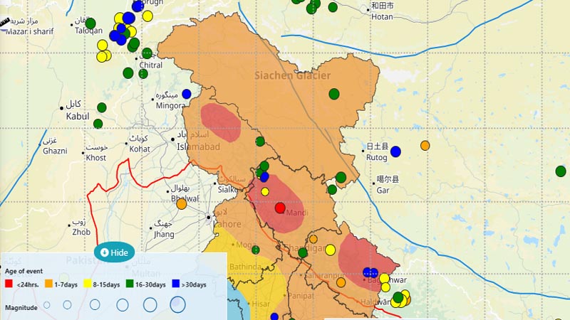 हिमाचल प्रदेश के मंडी में महसूस किये गये भूकंप के झटके,  रिक्टर पैमाने पर 4.1 रही तीव्रता, विशेष जानमाल का नुकसान नहीं