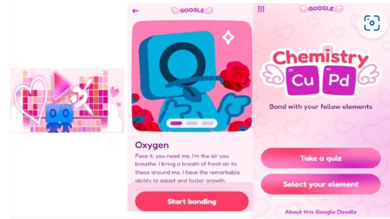 Valentine Day 2024 : गूगल भी मना रहा है आज रोचक वैलेंटाइन डे , डूडल पर पेश की प्यार की रासायनिक क्विज