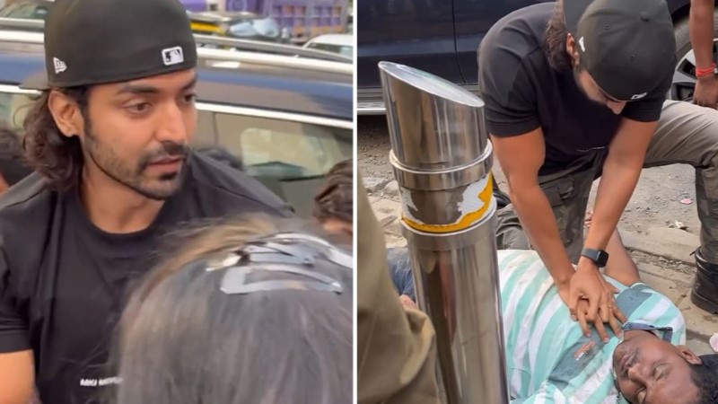 असली कलाकार...गुरमीत चौधरी ने दिया सड़क पर गिरे शख्स को सीपीआर.. लोगों ने लगायी आशीर्वाद की झड़ी ,वायरल वीडियो 