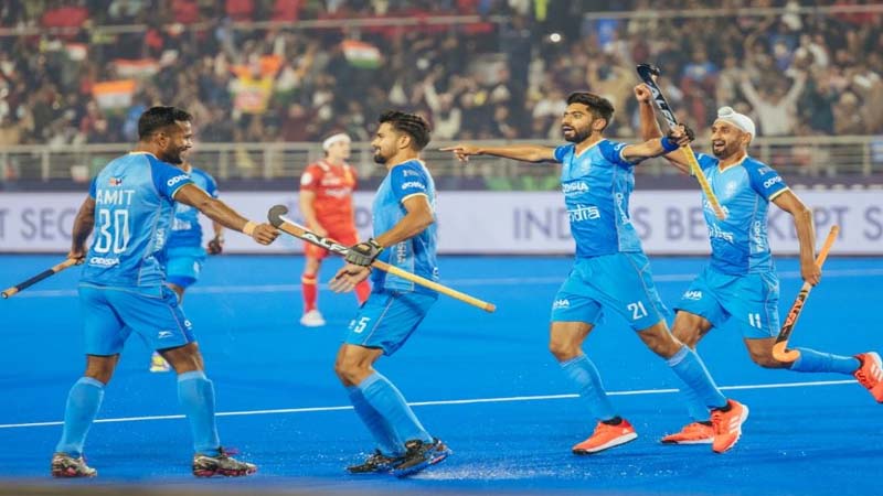 हॉकी विश्‍व कप 2023 में मेजबान भारत ने अपने पहले ही मैच में स्पेन को किया परास्त