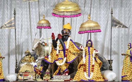 शरद पूर्णिमा के साथ ही जयपुर के आराध्य गोविंद देवजी मंदिर की झांकियों के समय में हुआ परिवर्तन,  मंगला आरती की झांकी प्रातः 04:15 से प्रातः 05:30 तक होगी..!