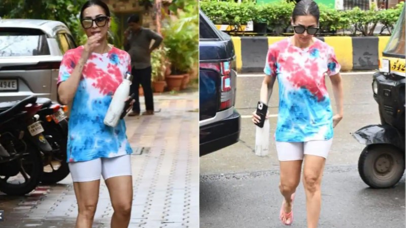 मलाइका की टीशर्ट देख कर नेटिजन्स ने किया ट्रोल, बोले एशियन पेंट की दुकान