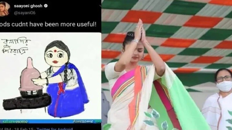 दीदी का हिंदू विरोधी दांव: महाशिवरात्रि पर ‘शिवलिंग पर कंडोम’ चढ़ाने की फोटो पोस्ट करने वाली सयानी घोष को बनाया उम्मीदवार