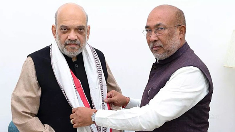 मणिपुर के लिए होने वाला है कोई बड़ा फैसला: मुख्यमंत्री ने गृह मंत्री अमित शाह से की मुलाकात
