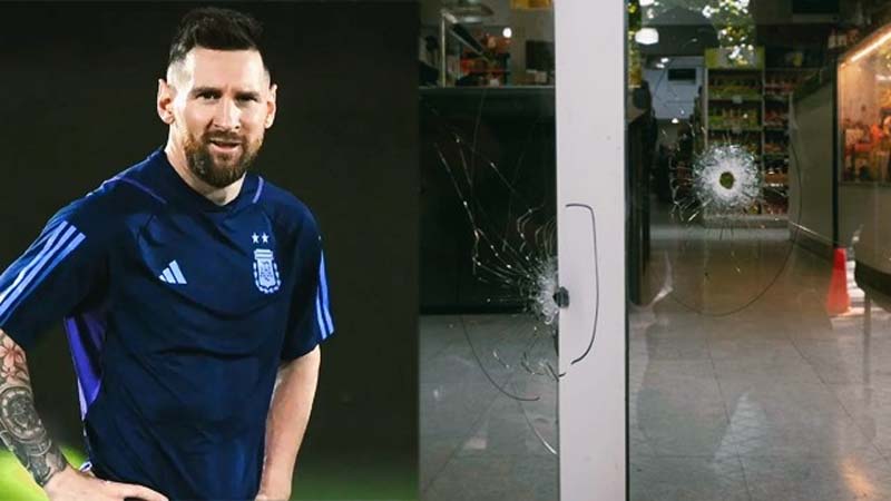 फुटबॉलर लियोनेल मेसी को गुंडों ने दी धमकी; ससुराल के सुपरमार्केट में की फायरिंग..!