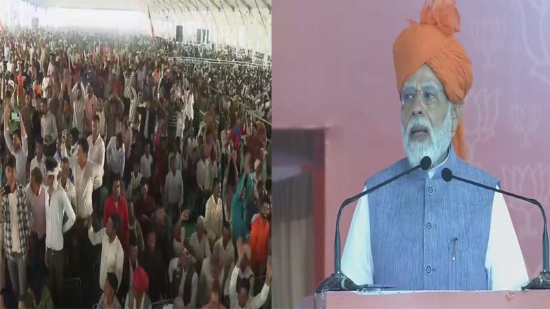 दिल्ली-मंबई एक्सप्रेस वे के दिल्ली-दौसा-लालसोट खण्ड का लोकार्पण, पीएम मोदी ने जनसभा में होली पूर्व ही उड़ेले राजनीतिक रंग