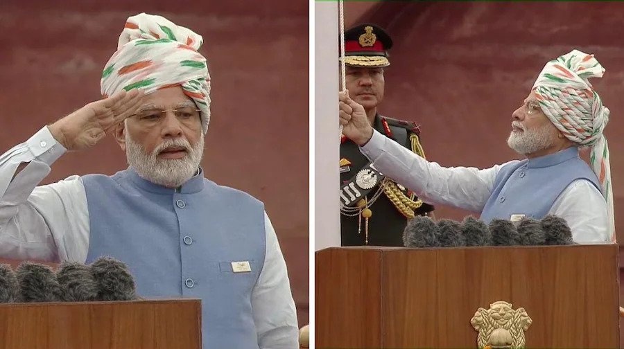 Azadi ka Amrit Mahotsav : लाल किले पर पीएम मोदी ने किया झण्डारोहण और भ्रष्टाचार और परिवारवाद पर जमकर सुनाई खरी-खोटी