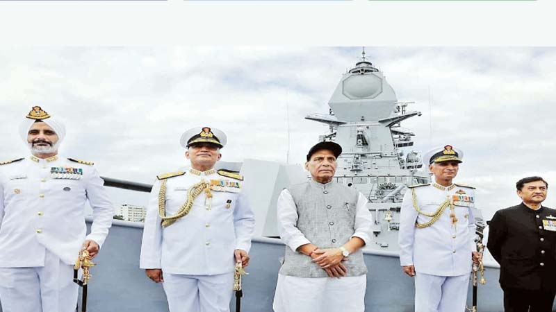 अब दुश्मनों की ख़ैर नही,समुद्री दुश्मनों से निपटने को तैयार विध्वंसक मोरमुगाओ युद्धपोत हुआ नौसेना में शामिल