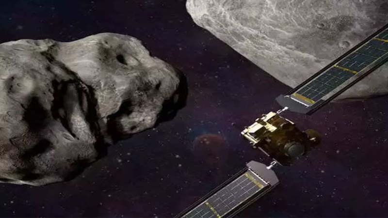 नासा डार्ट  मिशन : अंतरिक्ष में एस्टेरॉयड से टकराया था नासा का स्पेसक्राफ्ट, मालगाड़ी के 7 डिब्बों को भरने के बराबर निकले पत्थर