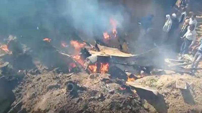 आगरा से उड़ा वायुसेना का विमान भरतपुर में दुर्घटनाग्रस्त..!