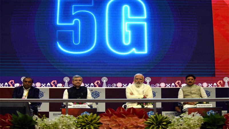 भारत में  5जी की शुरुआत, प्रधानमंत्री मोदी ने किया उद्घाटन