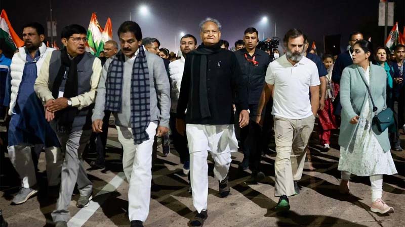 भारत जोड़ो यात्रा के सौ दिन पूरे होने पर आज मनेगा जश्न पिंकसिटी में, कार्यक्रम में सुनिधि चौहान बिखेरेंगी जलवे