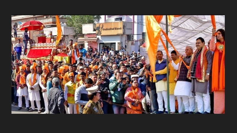 सीता रसोई के लिए सामग्री भेजना सौभाग्य '- मुख्यमंत्री ; जयपुर से अयोध्या के लिए रवाना तेल के 2100 पीपे