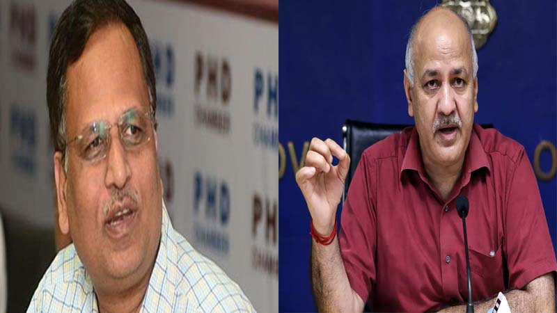 सीबीआई हिरासत में बंद दिल्ली के उप मुख्यमंत्री मनीष सिसोदिया सहित सत्येंद्र जैन के इस्तीफे सीएम केजरीवाल ने किये स्वीकार