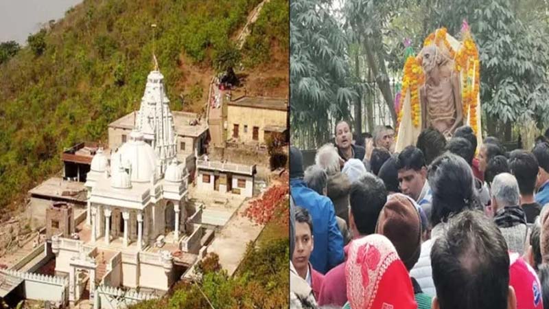 Shri Sammed Shikharji : जैन मुनि सुज्ञेयसागर महाराज की डोलयात्रा में जुटा जैन समाज,सम्मेद शिखर को बचाने के लिए त्यागी थी देह..!