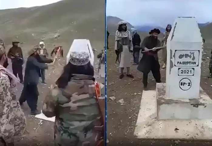 अफगान इलाज: तालिबान ने तोड़ डाला पाकिस्तान का बनाया सीमा पिलर