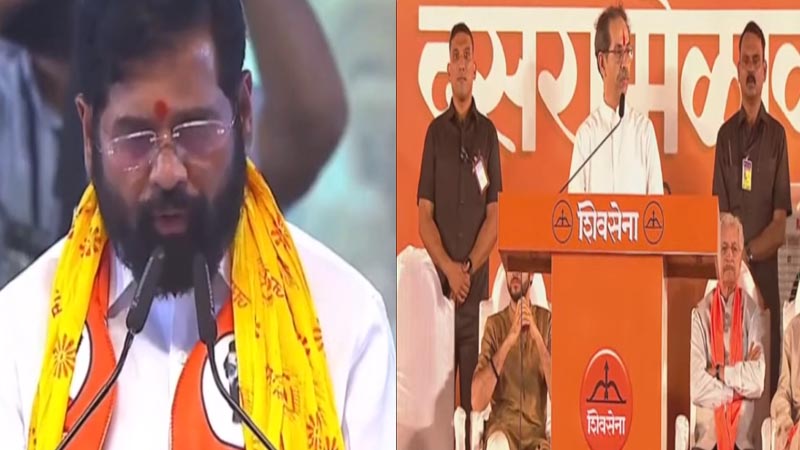 शिवसेना रैलियांः ठाकरे ने बगावत पर शिंदे को कहा गद्दार तो शिंदे ने कहा यह तो गदर है..!