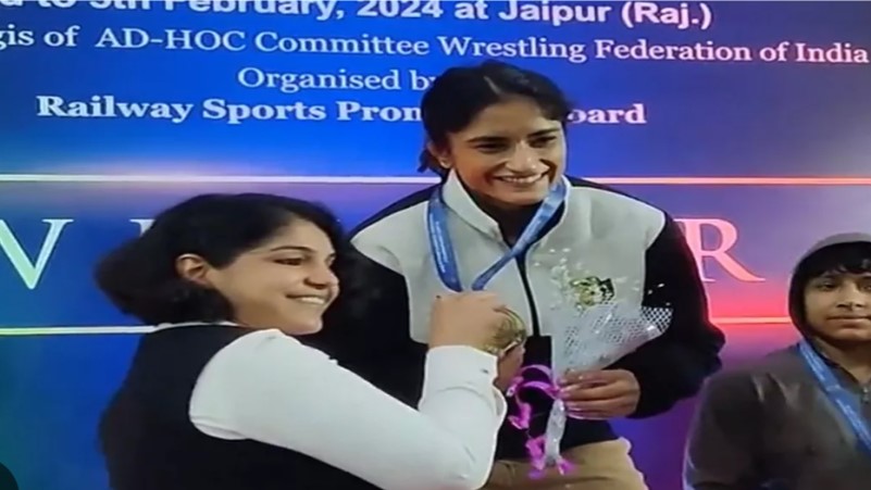 पिंकसिटी से शानदार कमबैक..विनेश फोगाट ने राष्ट्रीय कुश्ती चैंपियनशिप 2024 में 55 किग्रा में जीता स्वर्ण पदक
