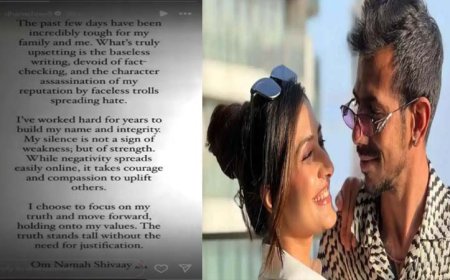 युजवेंद्र चहल ने तलाक की अफवाहों पर तोड़ी चुप्पी: 'मैं हमेशा आपके प्यार और समर्थन का प्रयास करूंगा, सहानुभूति का नहीं'