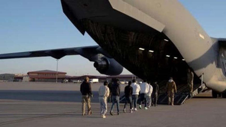 अमेरिका ने भारत के लिए भेजी पहली सैन्य विमान से अवैध प्रवासियों की उड़ान