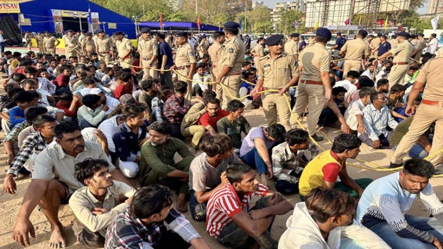 अहमदाबाद, सूरत में कार्रवाई के दौरान 1,000 से अधिक अवैध बांग्लादेशी नागरिक हिरासत में