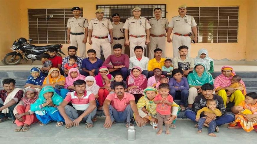 भिवाड़ी पुलिस का बड़ा सर्च ऑपरेशन: 60 बांग्लादेशी नागरिक गिरफ्तार