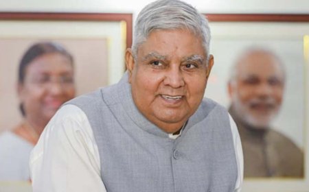 उपराष्ट्रपति जगदीप धनखड़ का बड़ा बयान: "सरकार आज लाचार है, वह एफआईआर तक दर्ज नहीं कर सकती"
