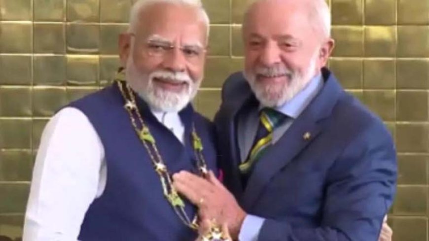 26वां वैश्विक सम्मान: पीएम मोदी को ब्राज़ील का सर्वोच्च नागरिक सम्मान 'Grand Collar of the National Order of the Southern Cross' से नवाज़ा गया