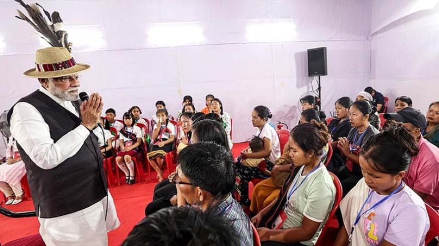 मणिपुर में जातीय दरार पाटने की प्रधानमंत्री मोदी की कोशिश