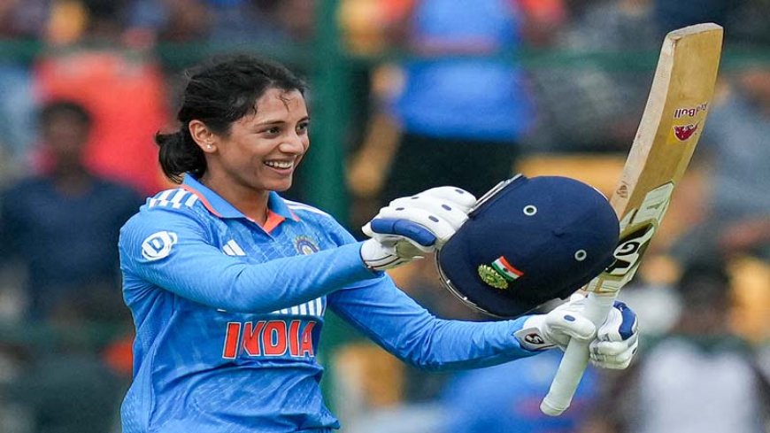 स्मृति मंधाना एक बार फिर आईसीसी वनडे रैंकिंग में शीर्ष पर